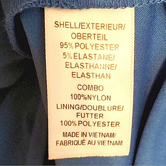 Adrianna Papell Fit and Flare V-Neck Dress in Blue - Picture 9 of 9